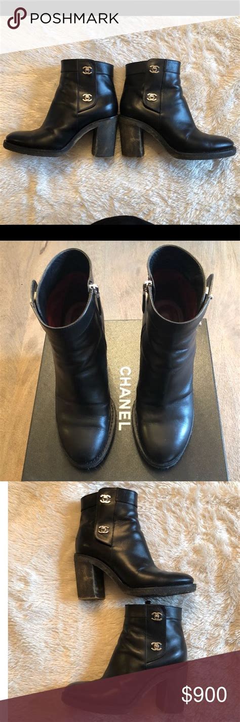 chanel turnlock boots replica|chanel heel boots.